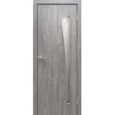 Дверь межкомнатная остекленная ламинированная Белеза 200х70 см цвет тернер серый Принцип