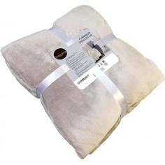 Плед Flamingo 200x220 см микрофибра цвет слоновая кость Inspire