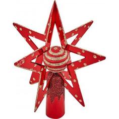 Верхушка для ёлки 3D, пластик, цвет красный Feeric Lights & Christmas