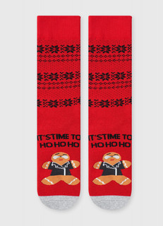 Махровые носки с жаккардом «печеньки» O'stin