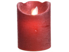 Светодиодная свеча Kaemingk Праздничная 7.5x10cm Red 480612/161502