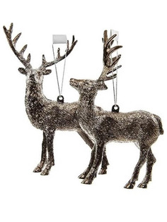 Елочная игрушка Kaemingk Лесной олень 14cm 027885 / 152793