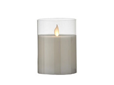 Светодиодная свеча Edelman Танцующее пламя 7.5x10cm Transparent 1051762/161277