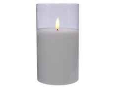 Светодиодная свеча Kaemingk Фьёга 7.5x12.5cm White 485348/171932