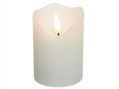 Светодиодная свеча Kaemingk Живая душа 7x9cm White 485278/171929
