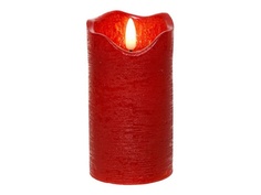 Светодиодная свеча Kaemingk Живая душа 7x13cm Red 480025/165396