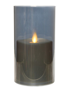 Светодиодная свеча Kaemingk Огонек в стакане 8.3x15cm White 482970/162053