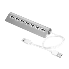 Хаб USB Greenconnect 7 ports 0.6m Silver GCR-UH227S