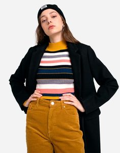 Джемпер в разноцветную полоску Gloria Jeans