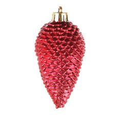 Набор шишек на елку Kaemingk 8 см 6 шт красный