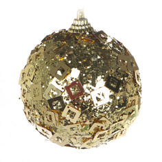 Игрушка елочная Kaemingk шар 8см золотой