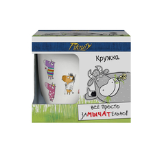 Кружка PrioritY Замычательных идей! 380 мл в подарочной упаковке