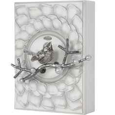 Полка - ключница "Терра", Айс(БЛ), цв. к. Античное серебро(АСр) Bogacho