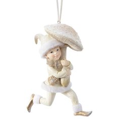 Елочная игрушка Девочка с грибом 12,9 см Без бренда