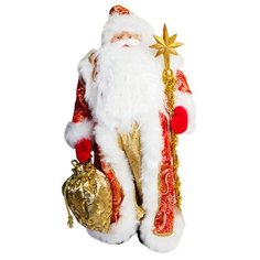 Сувенир Дед Мороз с мехом 60 см многоцветный Без бренда