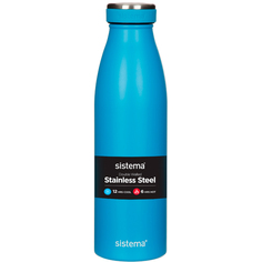 Бутылка для воды Sistema 550 Стальная 500мл синяя