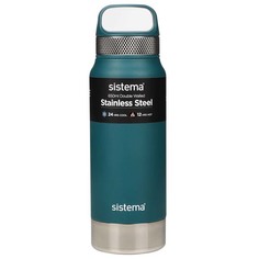 Бутылка для воды Sistema 560 стальная 650мл зеленый