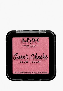 Румяна Nyx Professional Makeup Sweet Cheeks Creamy Powder Blush Glowy, оттенок 08, Rose & Play, 5 г