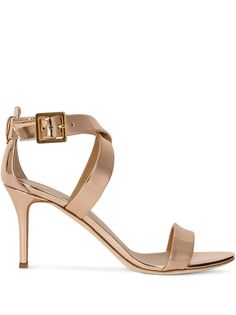 Giuseppe Zanotti босоножки на высоком каблуке с эффектом металлик
