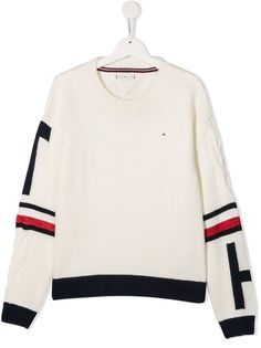 Tommy Hilfiger Junior джемпер с отделкой в полоску