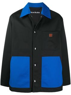 Acne Studios куртка-рубашка в двух тонах