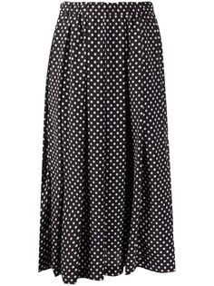 Comme Des Garçons Comme Des Garçons плиссированная юбка в горох