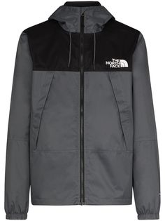 The North Face двухцветная куртка на молнии с капюшоном