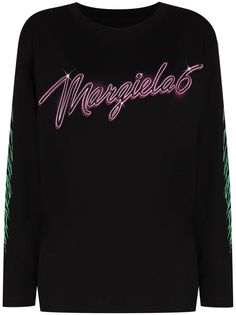MM6 Maison Margiela футболка с длинными рукавами и логотипом