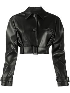 Brognano укороченная куртка из искусственной кожи