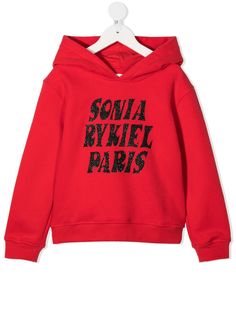 SONIA RYKIEL ENFANT худи с блестками и логотипом