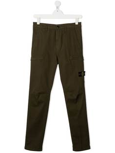 Stone Island Junior брюки карго с логотипом