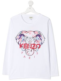 Kenzo Kids футболка с принтом