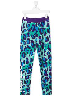 Kenzo Kids леггинсы с леопардовым принтом