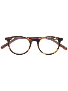 M Missoni очки в круглой оправе черепаховой расцветки