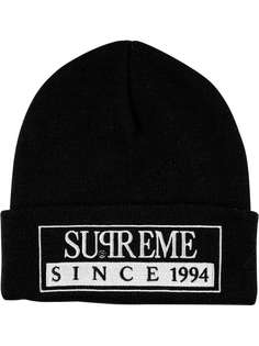 Supreme шапка бини Reserved с нашивкой-логотипом