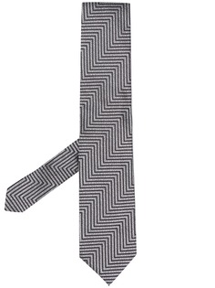 Tom Ford галстук с узором зигзаг