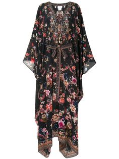 Camilla платье-кафтан с драпировкой и поясом