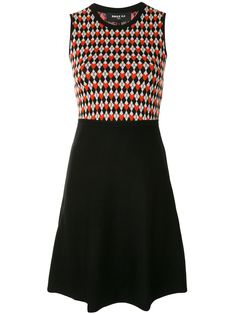 Paule Ka платье со вставками вязки интарсия