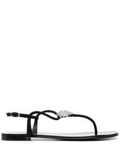 Giuseppe Zanotti сандалии Four Leaf с Т-образным ремешком