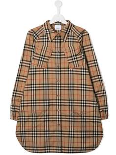 Burberry Kids платье в клетку Vintage Check
