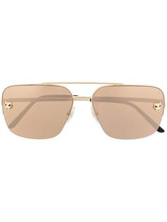 Cartier Eyewear солнцезащитные очки-авиаторы Panthère de Cartier