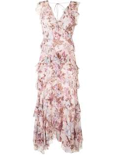 Zimmermann платье макси Charm с цветочным принтом