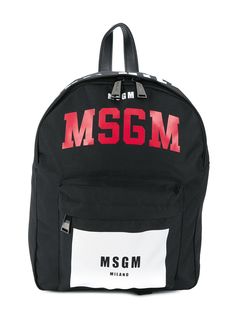 Msgm Kids рюкзак с принтом логотипа
