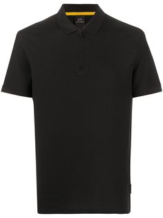 Armani Exchange рубашка поло на молнии