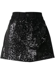 Emporio Armani джинсовая юбка с пайетками