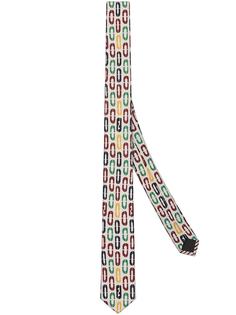 Fendi галстук с графичным узором