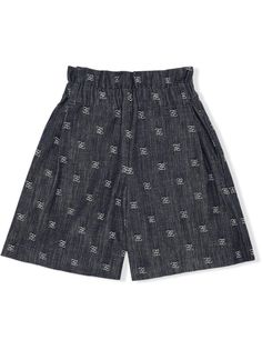 Fendi Kids шорты с принтом