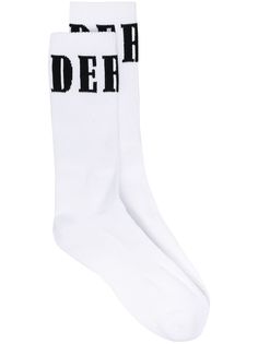 Rhude носки вязки интарсия в рубчик