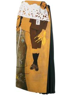 Chloé юбка миди с принтом