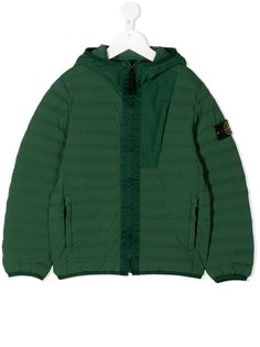 Stone Island Junior пуховик с капюшоном